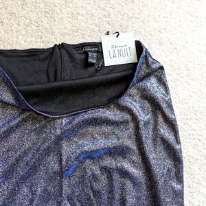 Purple/blue color shift mini skirt - XL